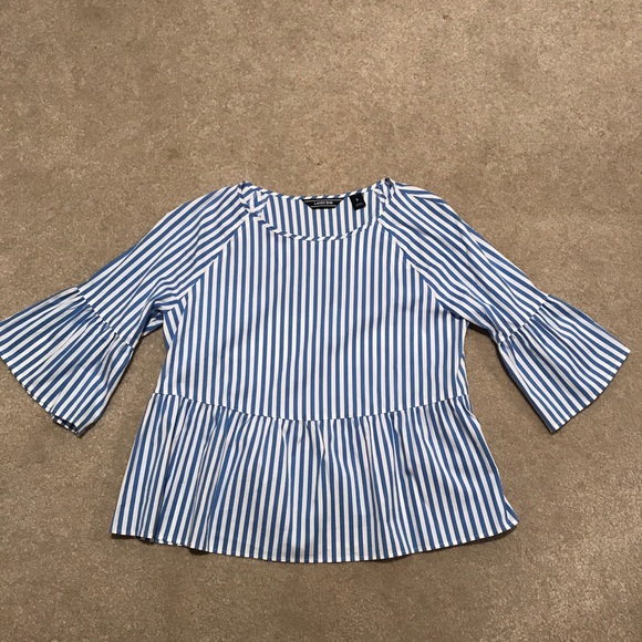 Lands' End Tops - Peplum, 3/4 Sleeve Top